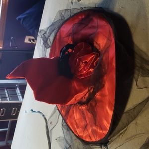 Red and black witch's hat